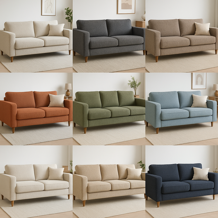 stoffen banken voor de woonkamer