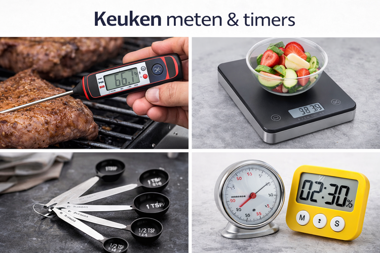 Keuken meettools en timers voor nauwkeurig koken