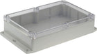 Kunststof behuizing 146x222x55 mm lichtgrijs PC IP65