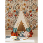Teepee Circus With Ruffles Brown Beige Play Mat And Rest Space