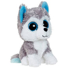 Ty Beanie Husky Slush knuffel 15 cm lichtgrijs