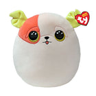 Ty Squishy Beanies Plush Cushion Dog Patch 20 cm