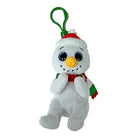 Clip knuffel sneeuwman Brrrnard 7 cm