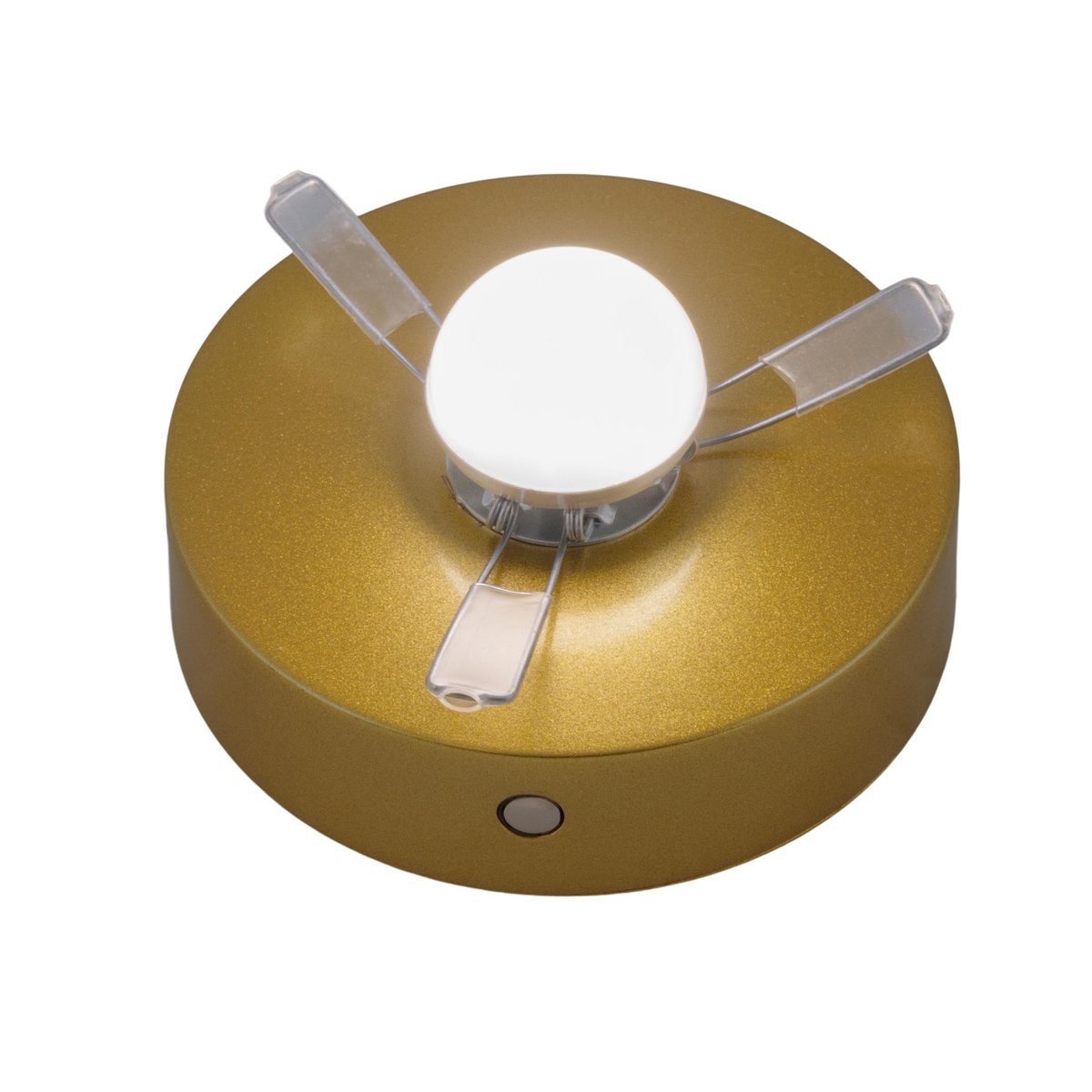 Ackitical Lamp "Luise" gold, classic, gold, with integrated LED, warm white