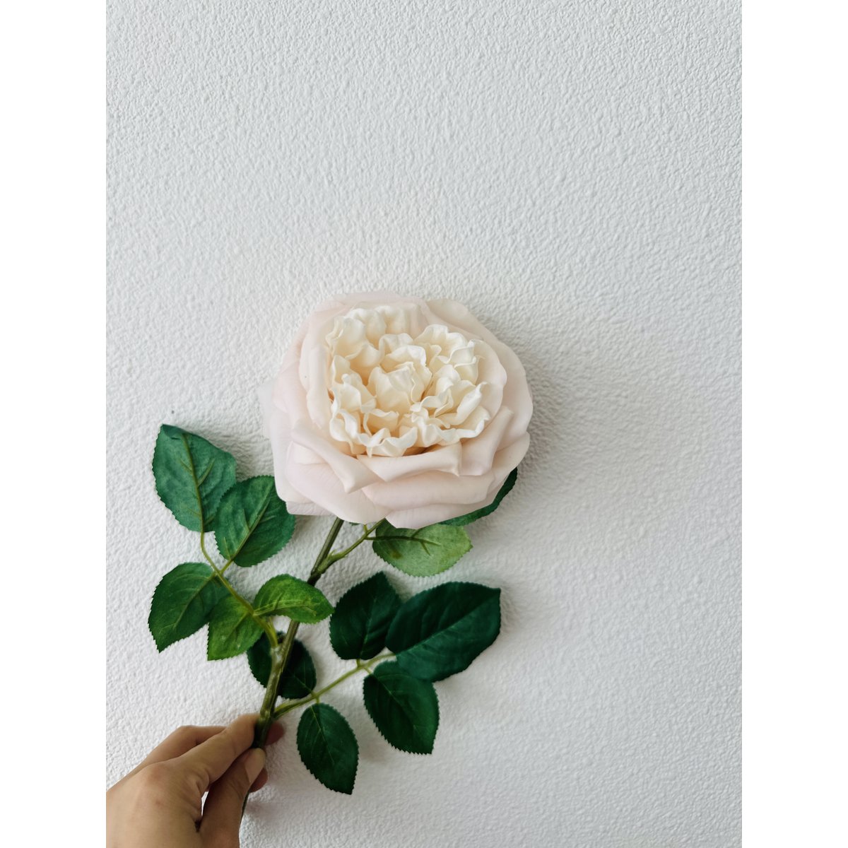 Kunstbloemen rozen 65 cm lichtroze set van 2