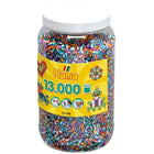 Hama strijkkralen kleurenmix met streepjes 13000 stuks