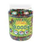 Hama Glitter Iron-on Beads in a Jar, 9000 Pieces