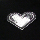 Hama Ironing Beads Small Heart Base Plate Transparent