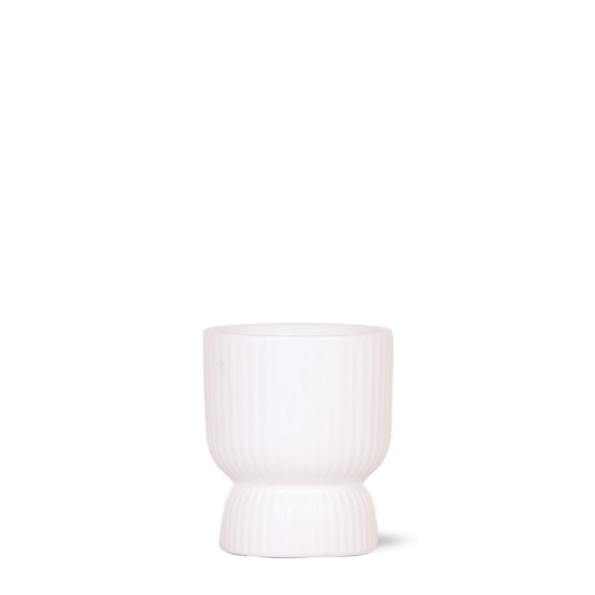 Sierpot diabolo Ø6 cm wit keramiek