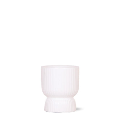 Sierpot diabolo Ø6 cm wit keramiek