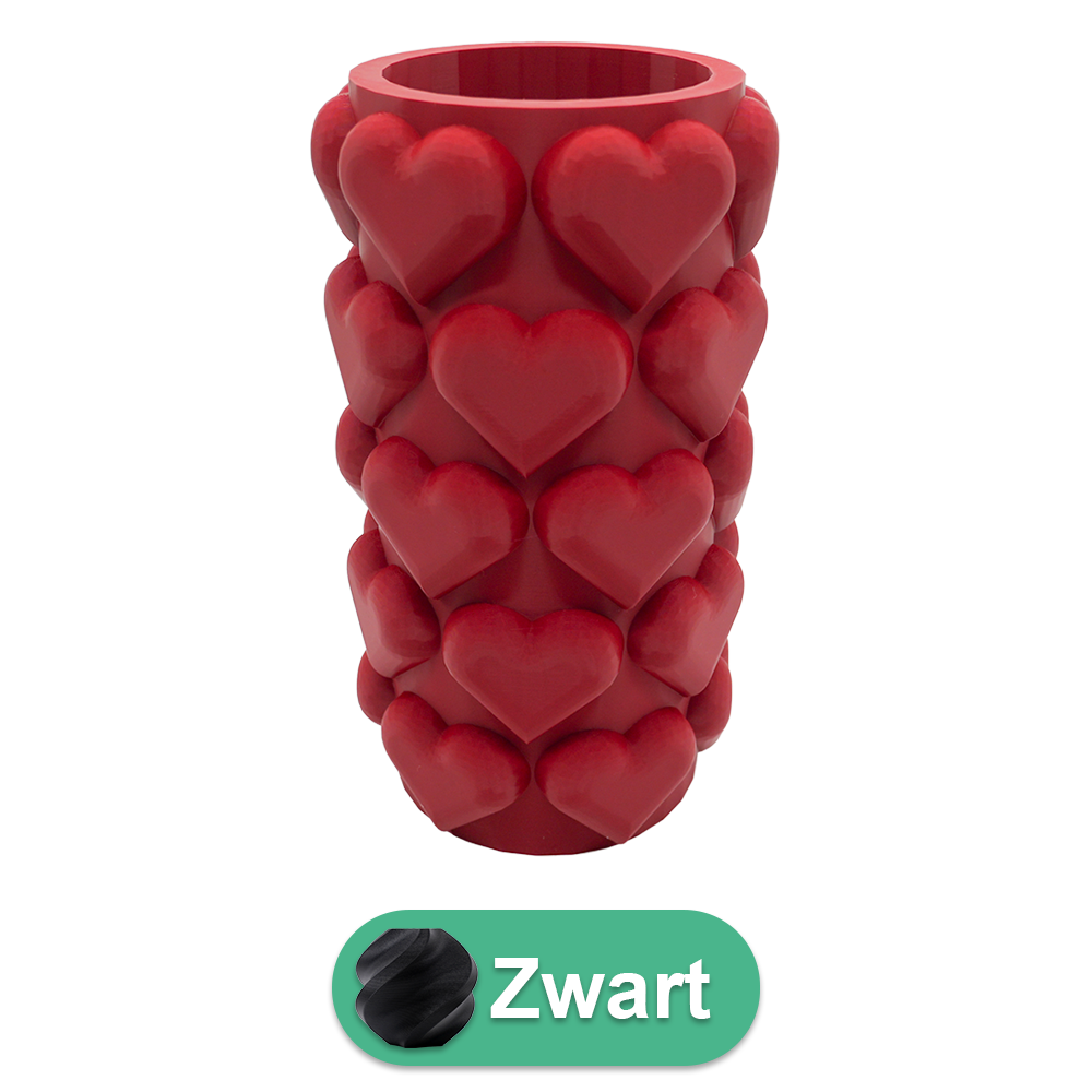 3D vaas hartjes 20 cm PLA