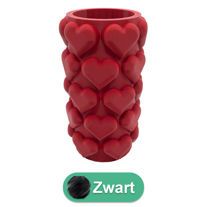 3D vaas hartjes 20 cm PLA