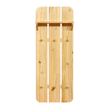 Wandkapstok Met 6 Haken En 1 Plank Van Massief Grenen