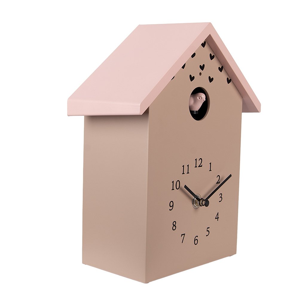 Koekoeksklok 20x10x26 cm Roze Kunststof