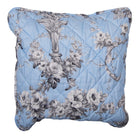 Kussenhoes 40x40 cm blauw polyester bloemen