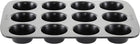 Brund Muffin Pan 12 Cups Black