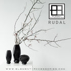 Innovative Vase RUD22ZW with Top Design and Glass Back