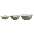 Kommenset bamboe groen 28x11 cm