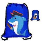 Gymtas 40x32 cm katoen polyester piratenhaai piratenschip