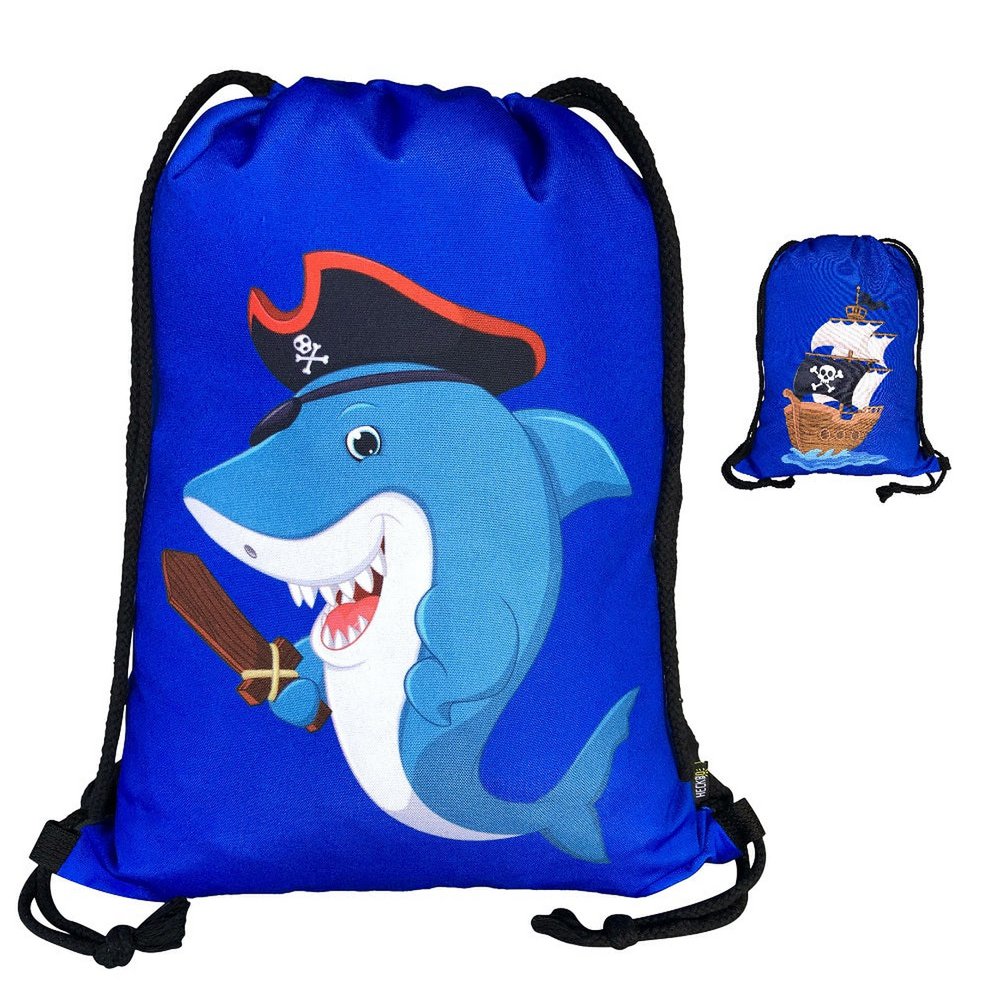 Omkeerbare Gymtas Pirates Shark Voor Kinderen Dubbel