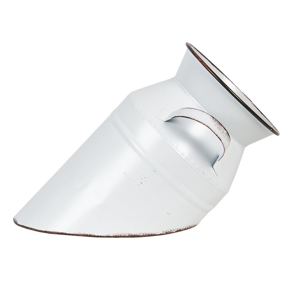 Decoration Milk Can Ø 17x30 cm White Metal Milk Jug