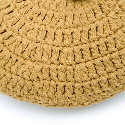 LENKA MOSTERD crocheted round cushion