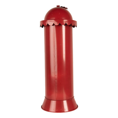 Kerstdecoratie Brievenbus Ø 19x52 cm Rood Metaal