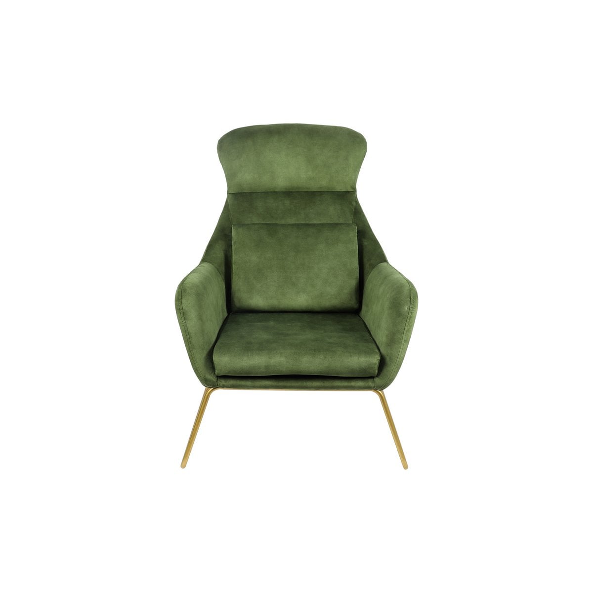 Fauteuil groen velours 73x80x102 cm