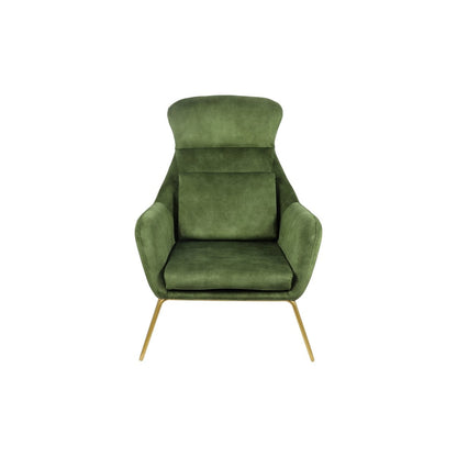 Fauteuil groen velours 73x80x102 cm