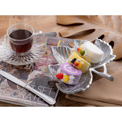 Decoratieve Schaal Bladmasterdoos Aluminium Bladgoud Zilver