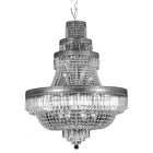 Chandelier Ø 80x105/220 cm Transparent Iron Pendant Lamp