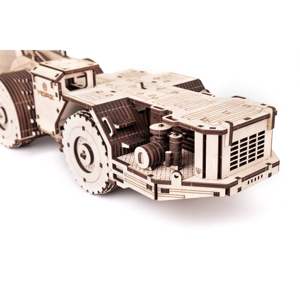 Eco Wood Art (EWA) 3D Mechanische Houten Puzzel, Load-Haul-Dump Unit MOAZ 4075, 4257, 49x11x13cm