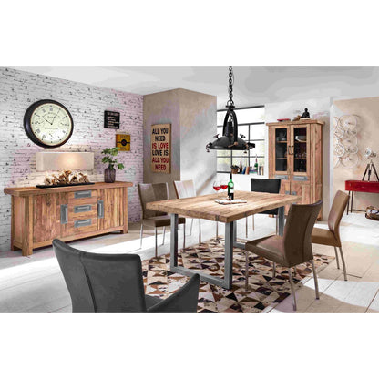 Table 180x100 cm, recycled natural teak wood