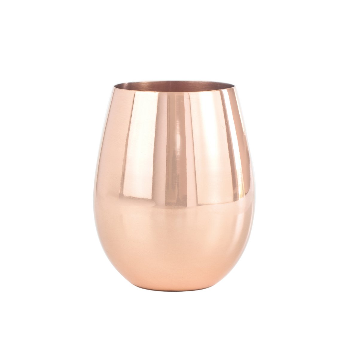 Cocktailglas koper roestvrij staal 9x9x11,5 cm
