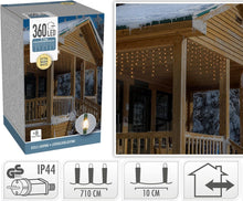 Ijspegel Lichtgordijn - 7.10 Meter - 360 Led's - Extra Warm Wit - Soft Wire