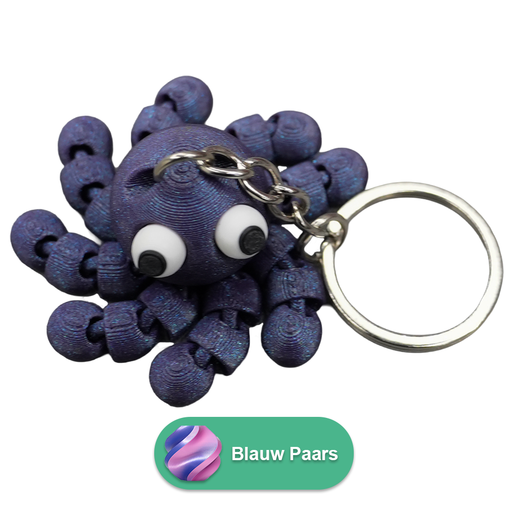 Sleutelhanger octopus PLA beweegbaar