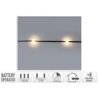 Battery Lights Softwire - 14.5M - 192 LED - Warm White - With Timer