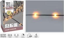 Led Verlichting  192 Led - Extra Warm Wit - Op Batterij - 8 Lichtfuncties - Timer - Soft Wire