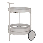 Serveerwagen staal koel grijs 40x49,5x61 cm