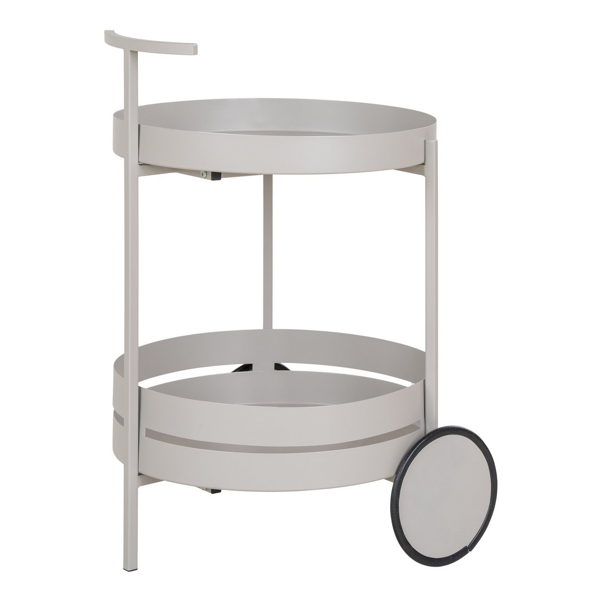 Serveerwagen staal koel grijs 40x49,5x61 cm