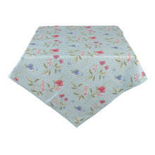 Tafelkleed 150x250 cm katoen bloemen blauw groen