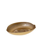 Ovale schaal goudkleurig glas 15x21x4,5 cm