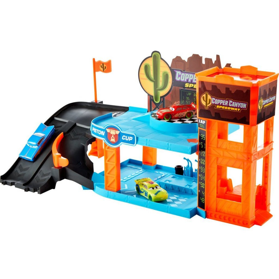 Disney Cars Garage Glow Racers + 3 Auto'S