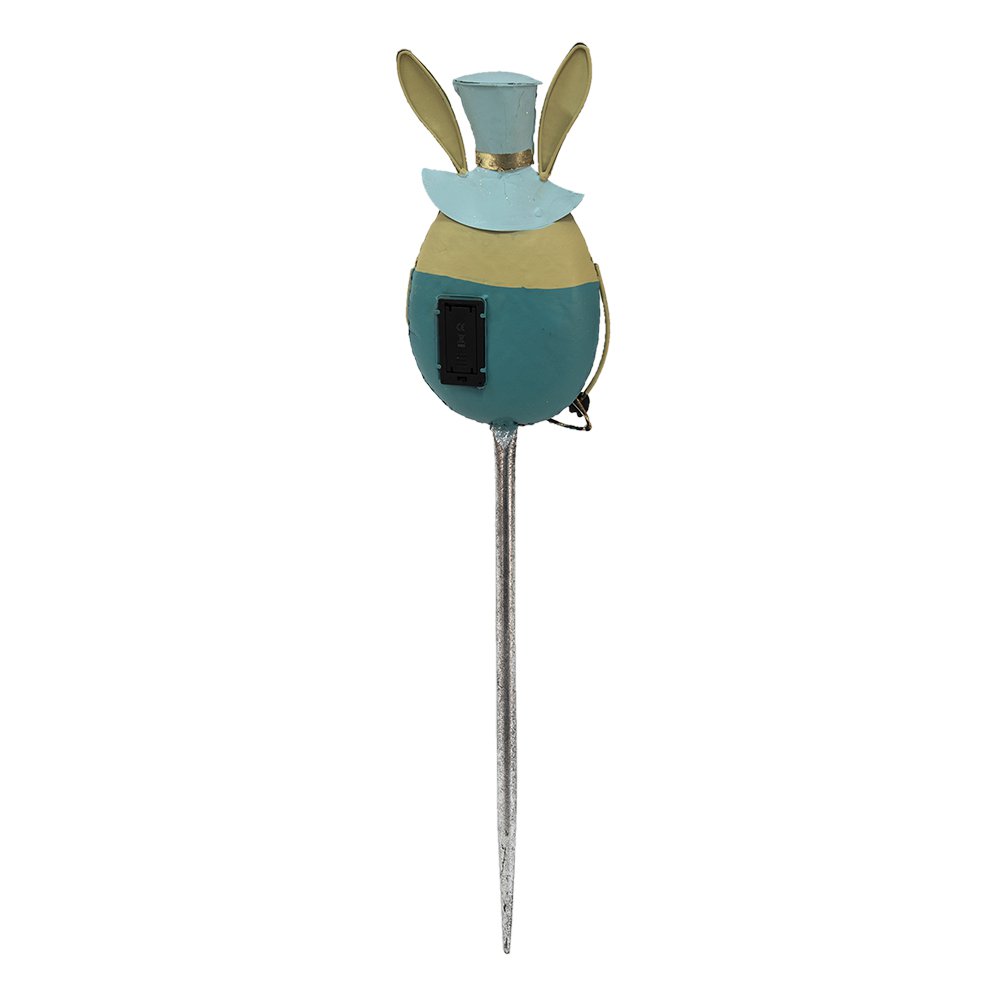 Garden Stake Rabbit 18x74 CM BLUE Metal Garden Spike