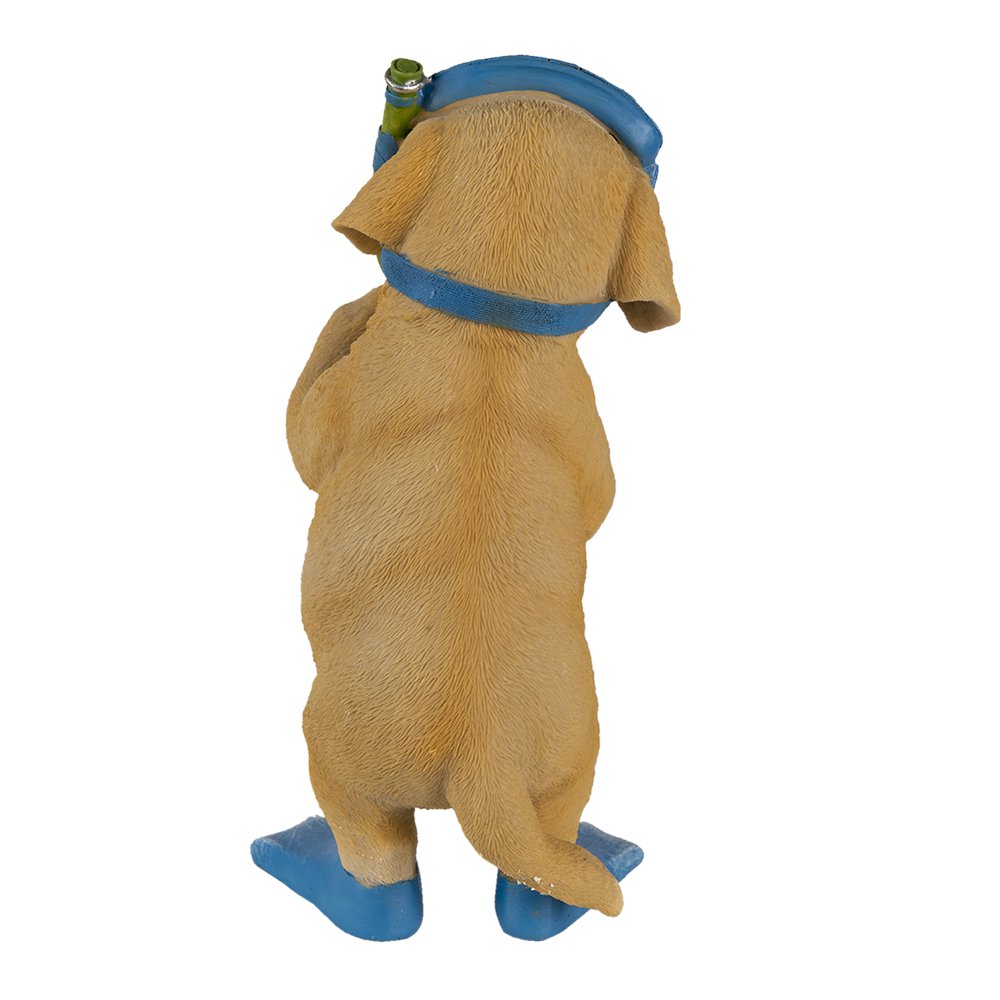 Figure Dog 11x11x23 cm Brown Plastic Home Accessories