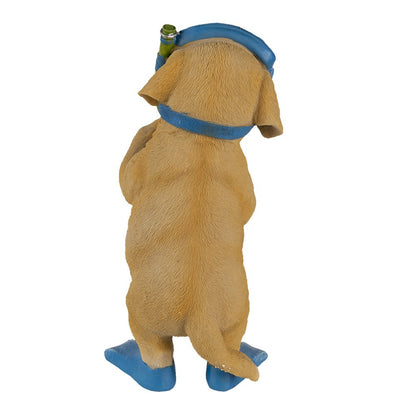 Figure Dog 11x11x23 cm Brown Plastic Home Accessories