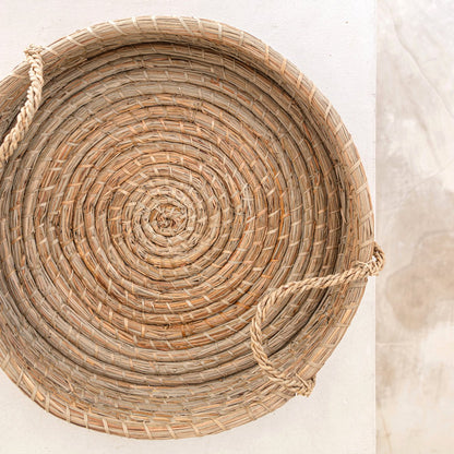 Dienblad rond zeegras 35 cm