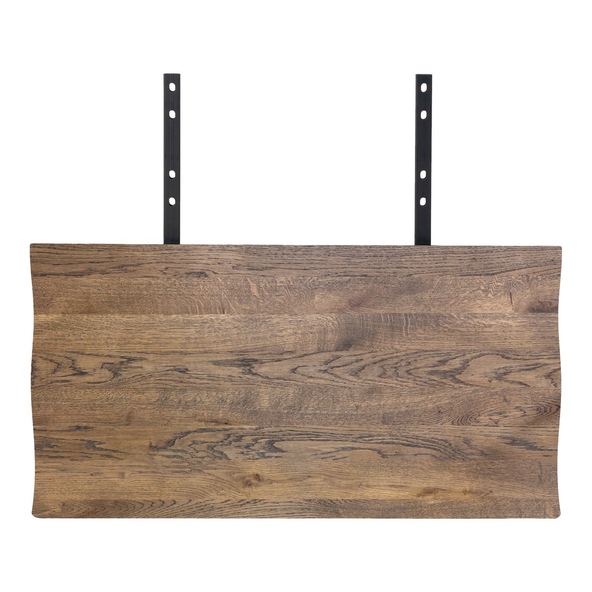 Verlengplaten Toulon Tafel Wave Edge Gerookt Eiken Staal