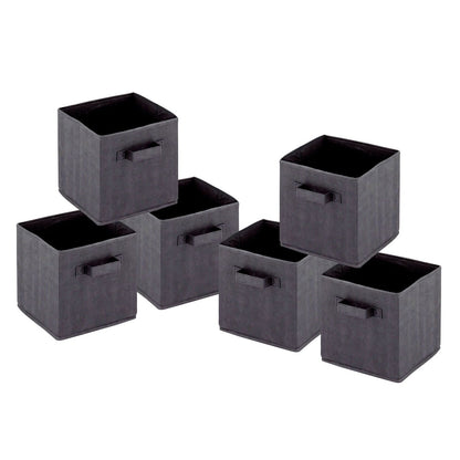 Opbergboxen 26x26x26 cm set van 6 polypropyleen