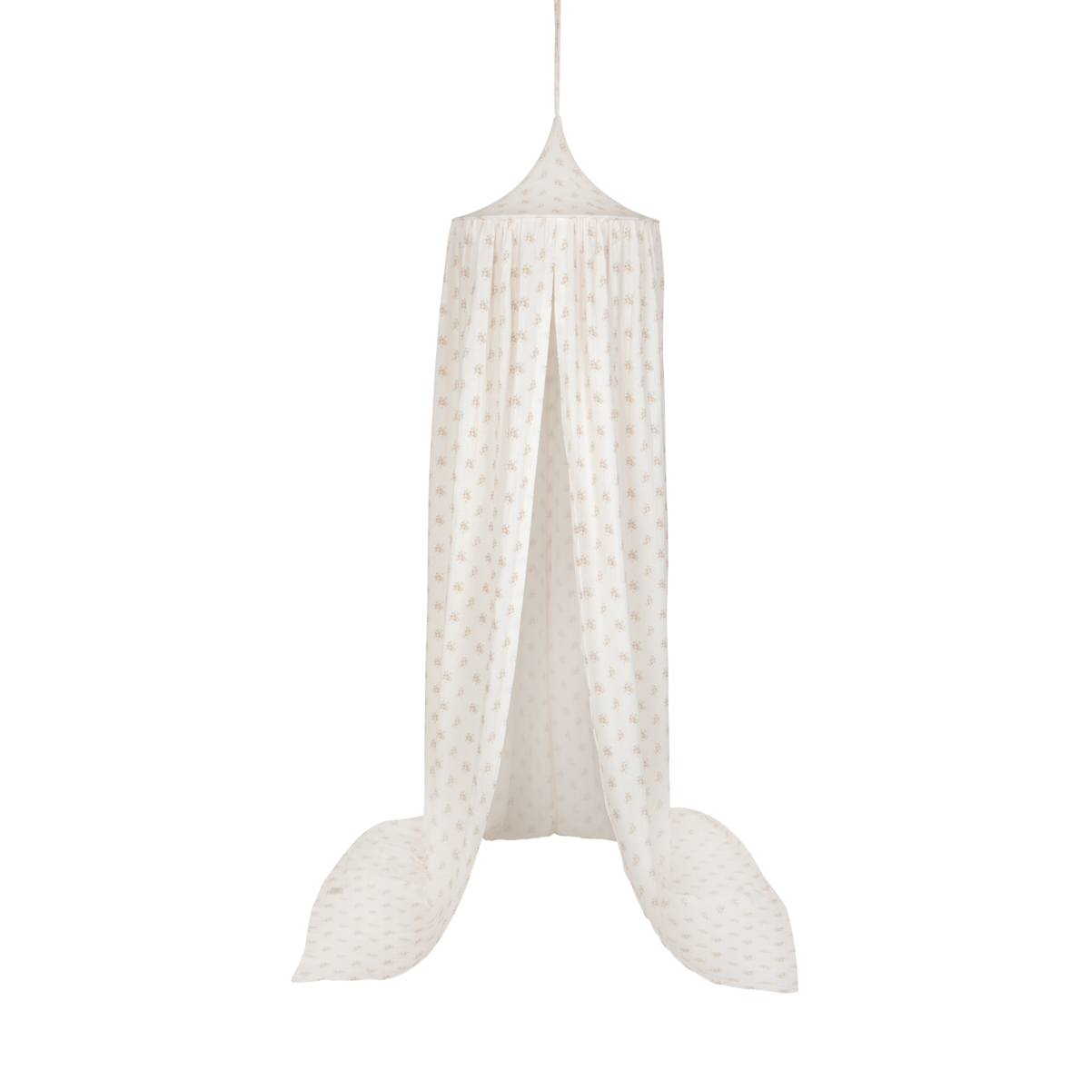 Mousseline Baldakijn Boho Flowers Voor Wieg En Kinderkamer